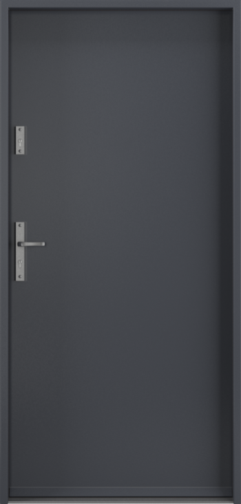 Ușă de apartament Porta Steel SECURE, finisaj antracit structurat