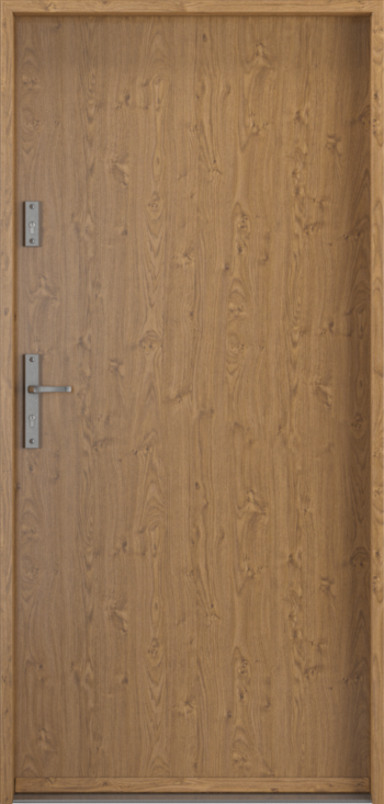 Ușă de apartament Porta Steel SECURE, finisaj stejar Winchester