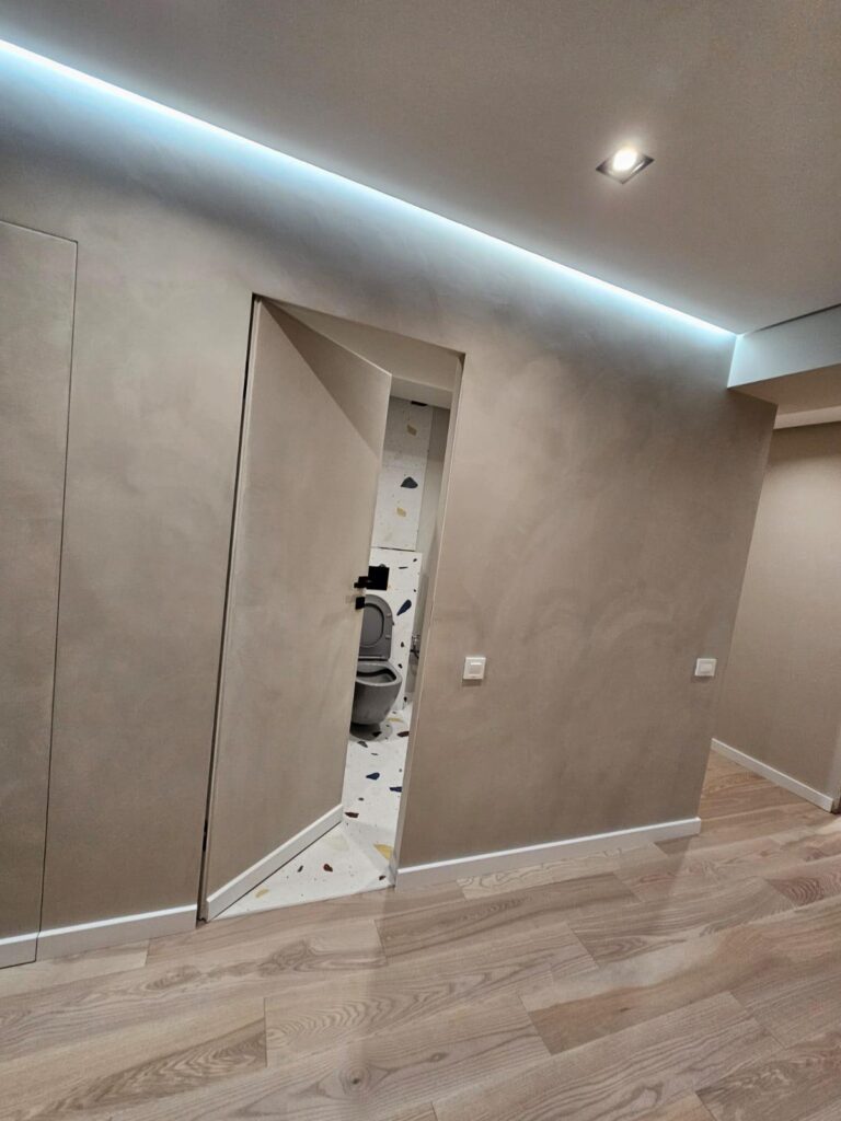 Ușă de interior Porta Hide (filomuro) — montaj Pro Casa Doors